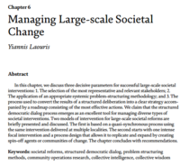 Chapter 6. Managing Large-scale Societal Change