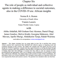 Chapter 6. The role of people as individual and collective agents in making a difference to societal outcomes, also in the COVID-19 era: African insights