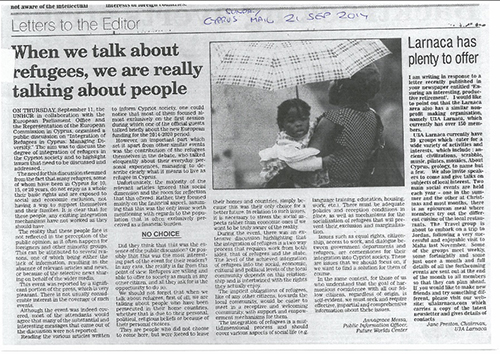 RefugeesArePeople CyprusMail 20140921.jpg