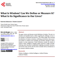 What Is Wisdom? Can We Define or Measure It? What Is Its Significance in Our Lives?