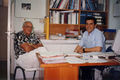 Stuart during his 1994 visit with Panikos Masouras at HTI
